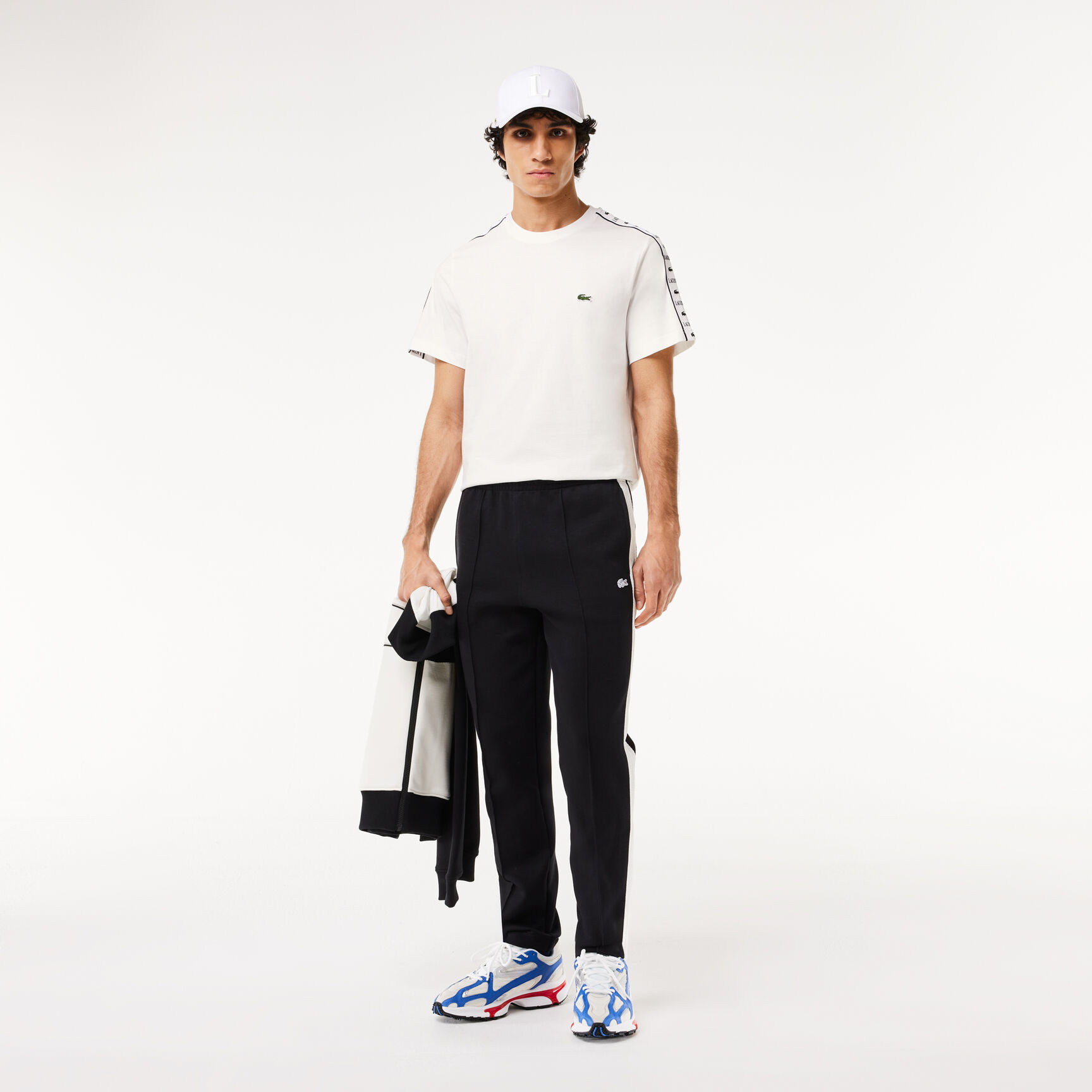 Cotton Jersey Logo Stripe T-shirt - TH7404-00-001