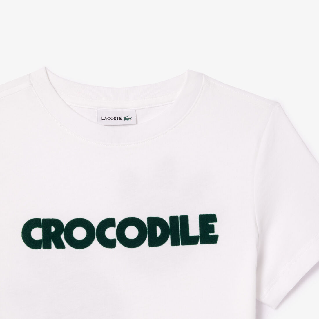 تي شيرت قطن بطبعة جلد التمساح Croc Print Cotton T-shirt - TJ7951-00-001