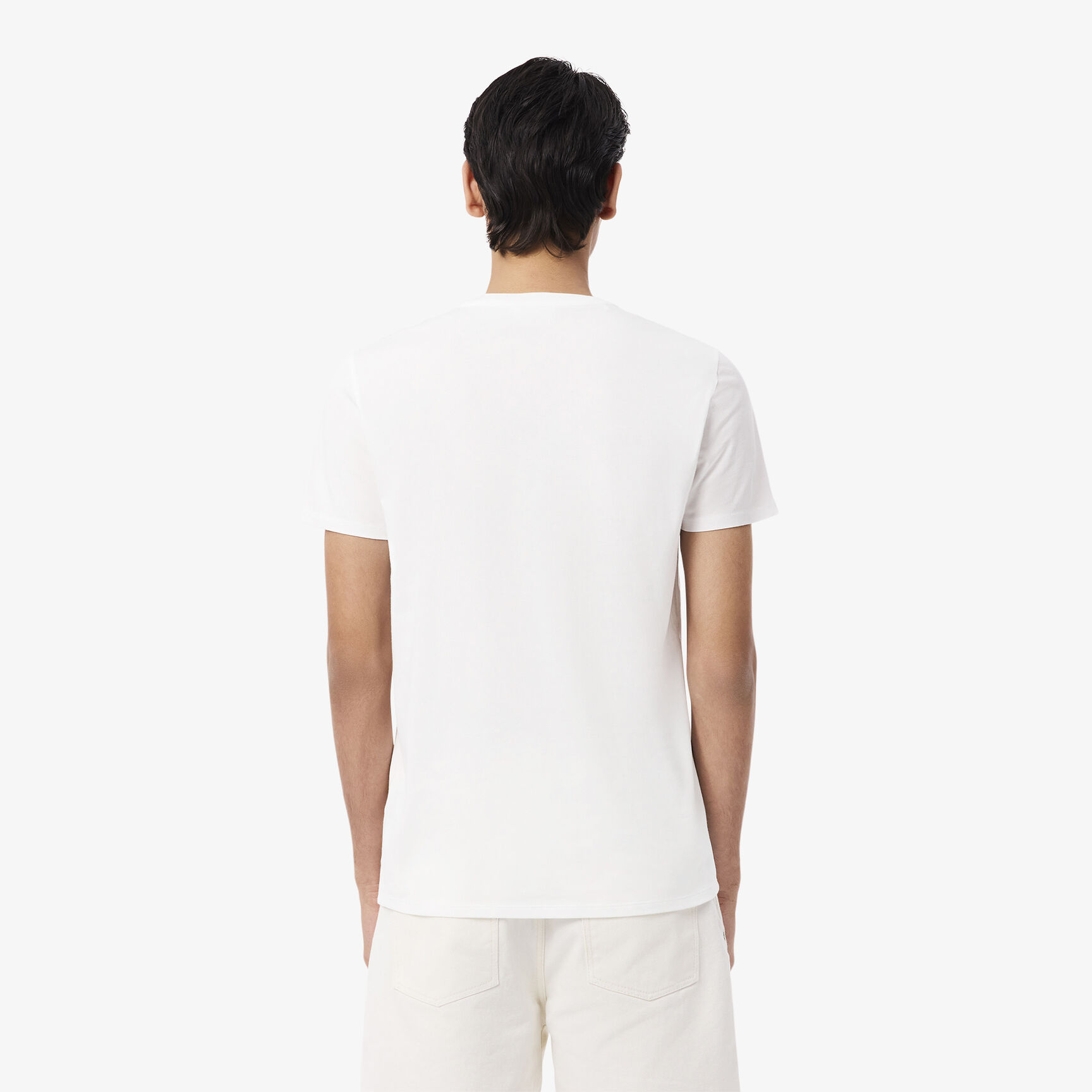 Lightweight Cotton Pima V Neck T-shirt - TH6710-00-001