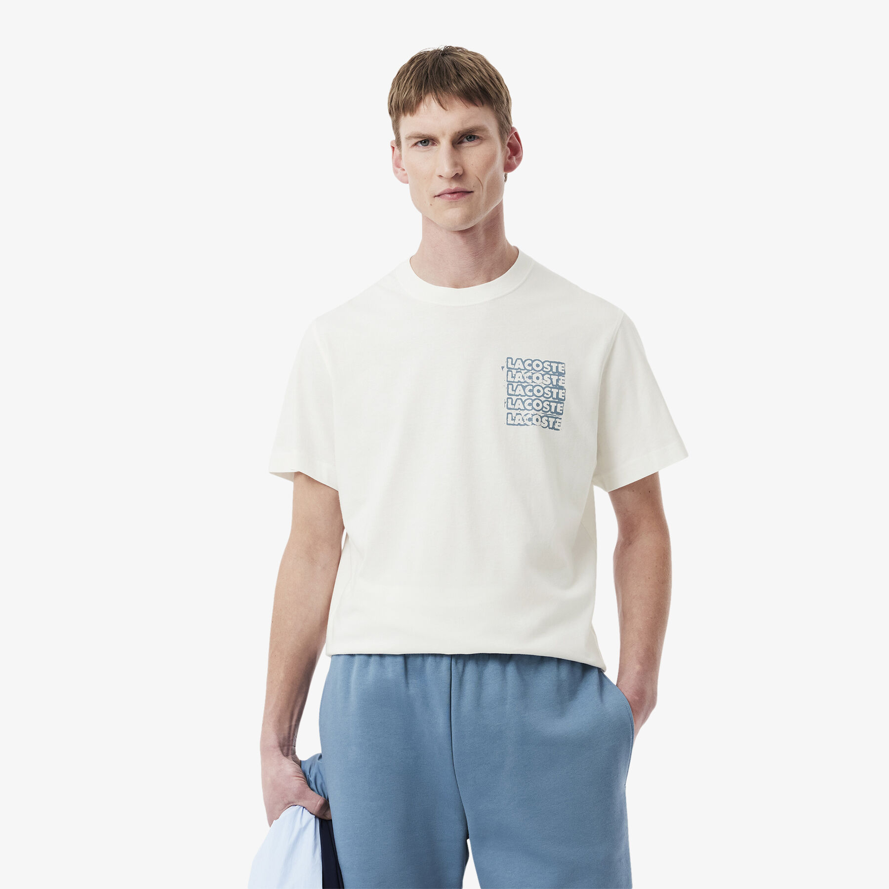 تيشيرت جيرسيه قطني بطبعة جرافيك Cotton Jersey Graphic T-shirt - TH0288-00-CPI