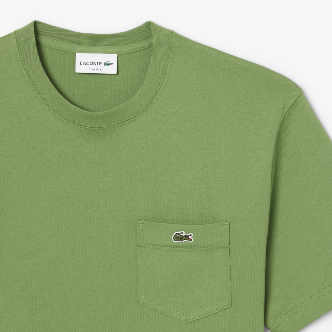 تي شيرت قطني مع جيب على الصدر Cotton T-shirt with Breast Pocket - TH2827-00-02M