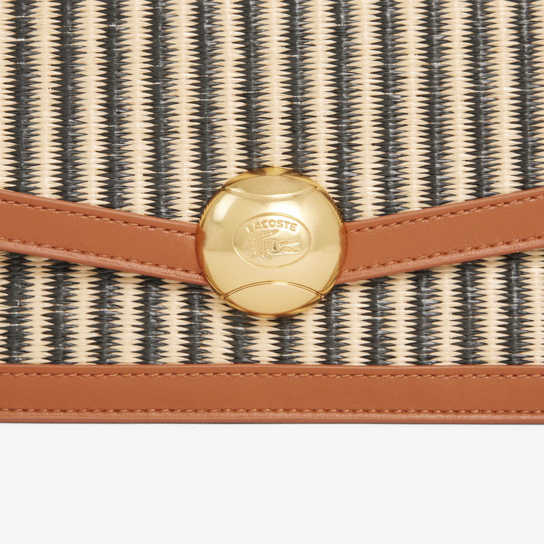 Summer Pack Raffia Shoulder Bag lacoste summer pack raffia shoulder bag