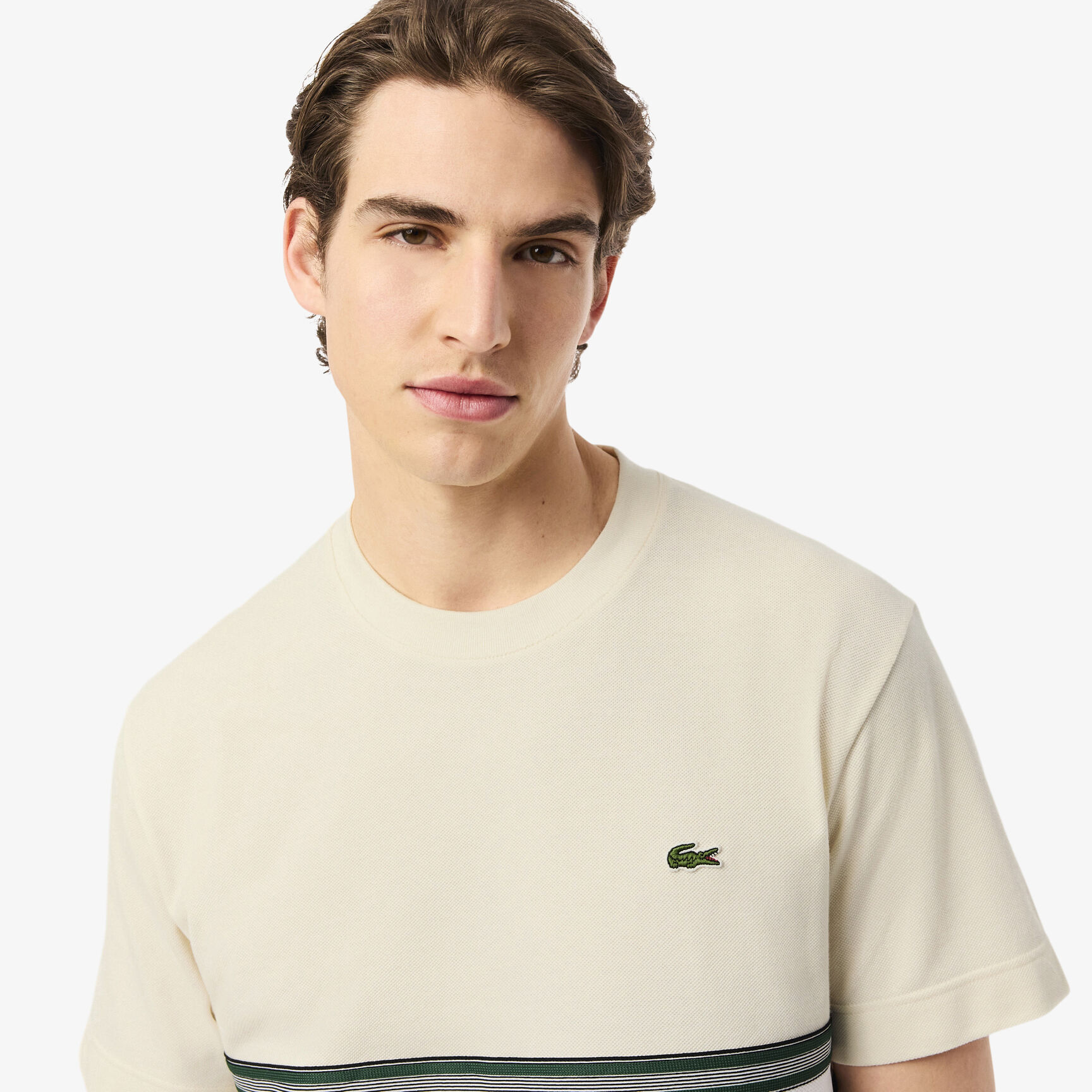 French Made Striped Band T-shirt - TH5458-00-XFJ