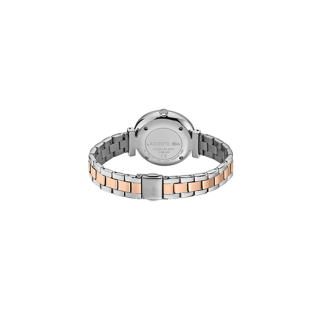 Lacoste Geneva Womens Silver White Dial Watch Lacoste Geneva Womens Silver White Dial Watch