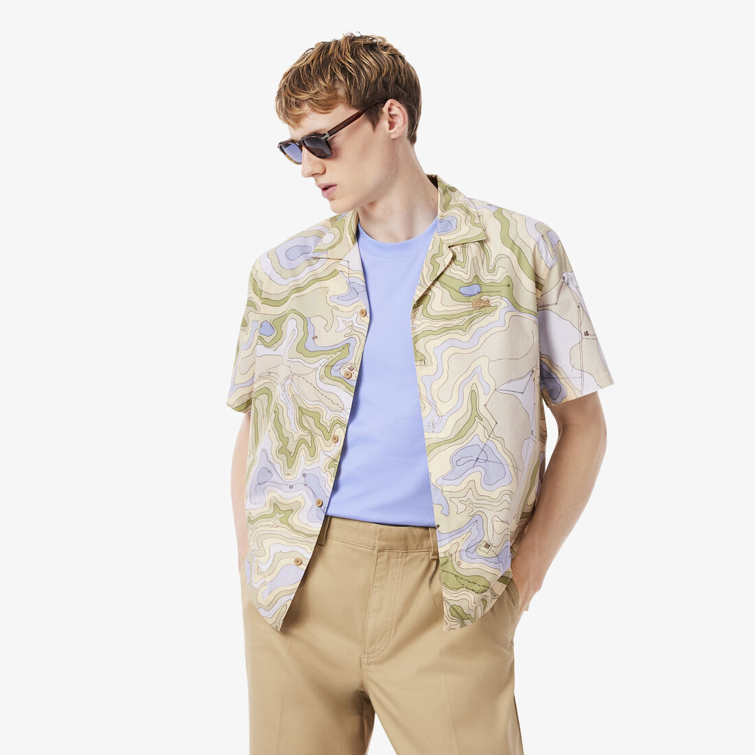 Relaxed Fit Short Sleeved Shirt lacoste relaxed fit short sleeved shirt