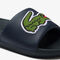 Men's Croco Synthetic and PU Slides lacoste men s croco synthetic and pu slides