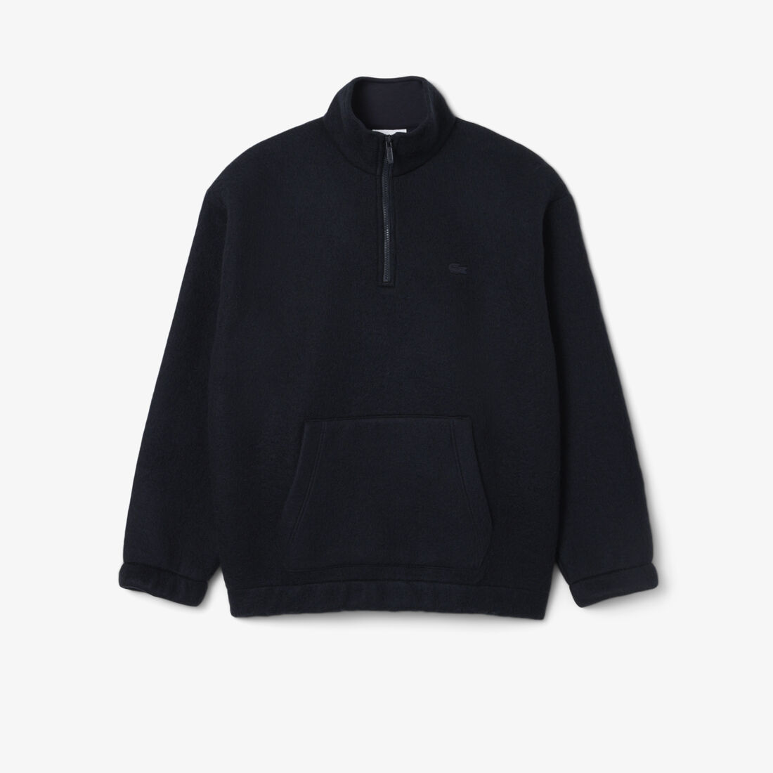 Felted Wool Zipper Neck Sweatshirt - SH5463-00-HDE