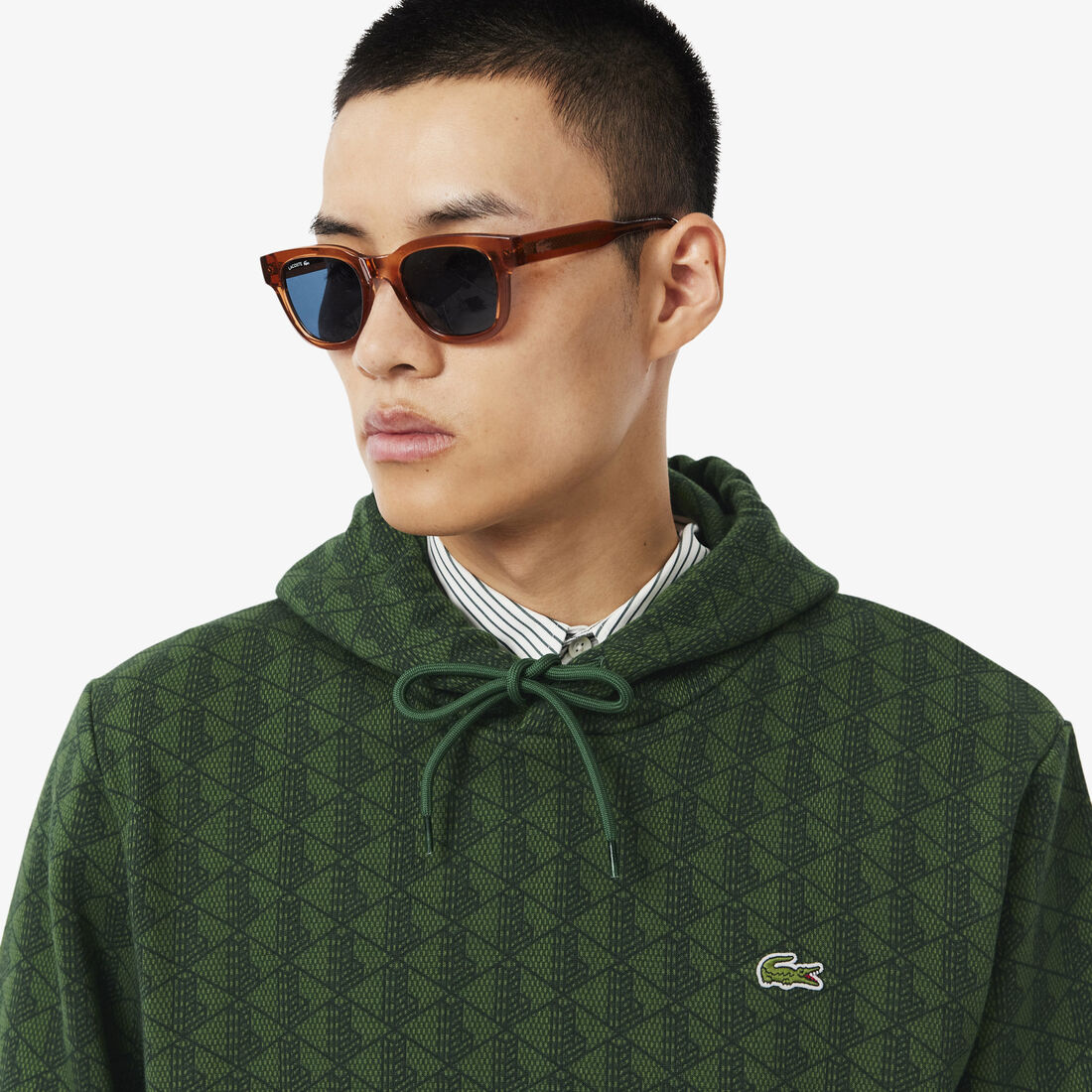 Monogram fleece hoodie Monogram fleece hoodie - SH5885-00-D1R