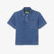 قميص بولو جينز خفيف الوزن وواسع Oversized Lightweight Denim Polo Shirt - CF0051-00-36L