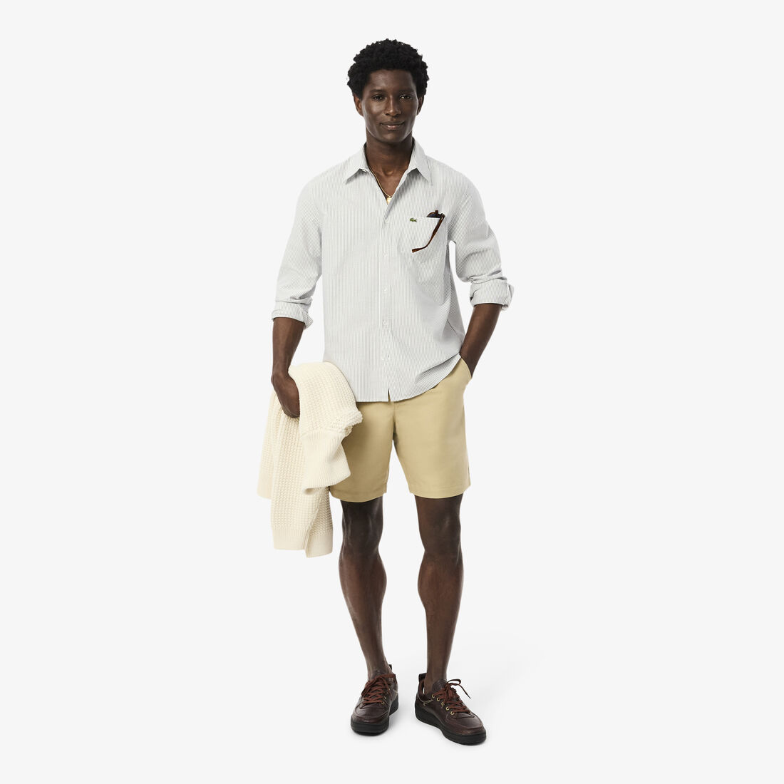 Regular Fit Striped Oxford Shirt Regular Fit Striped Oxford Shirt - CH5625-00-525