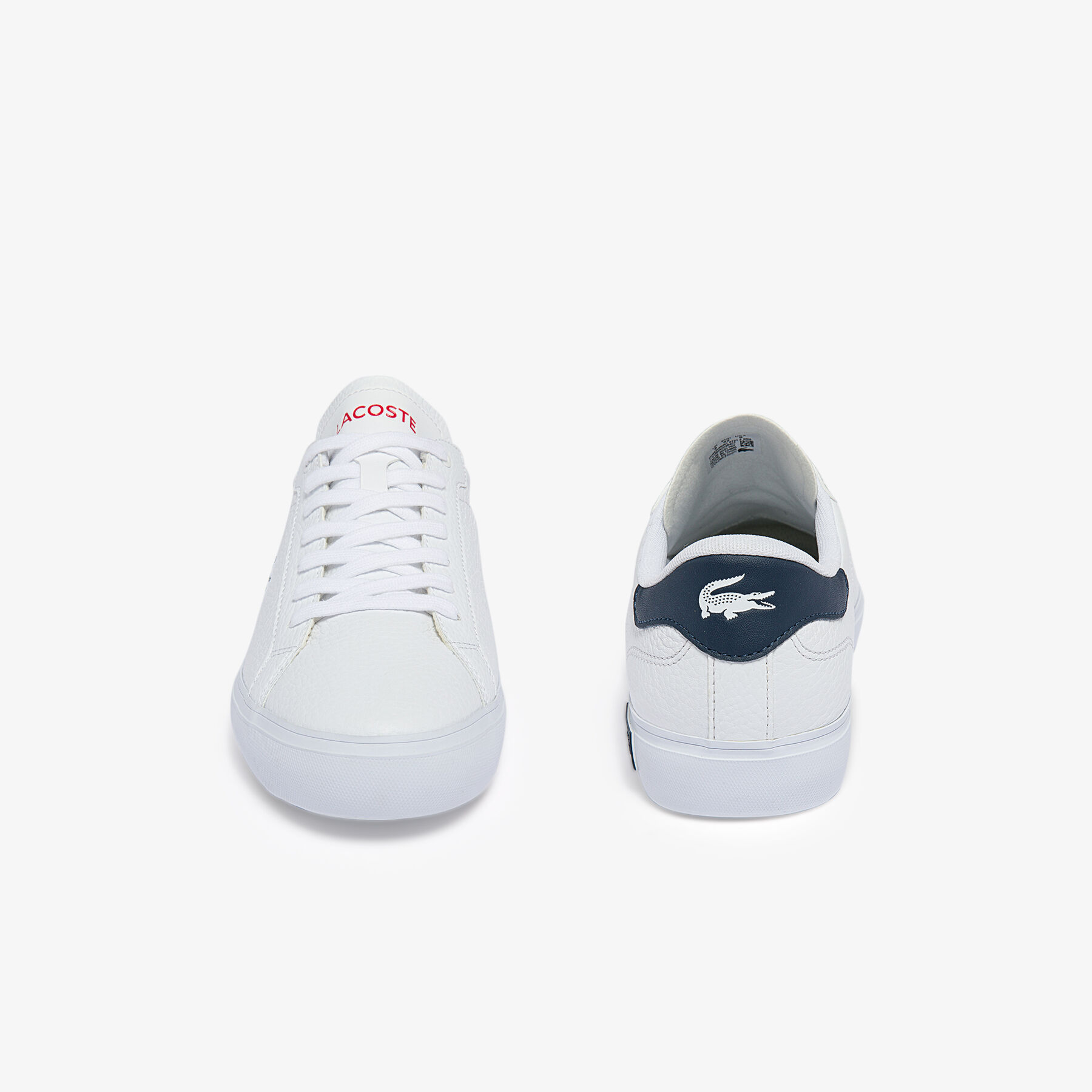 lacoste men s powercourt leather trainers