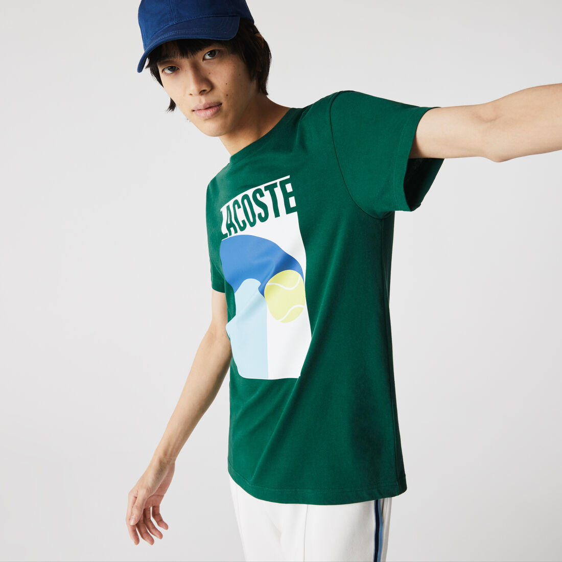 Men's Lacoste SPORT Breathable Graphic Print T-shirt