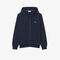 lacoste classic fit zipped fleece sweatshirt