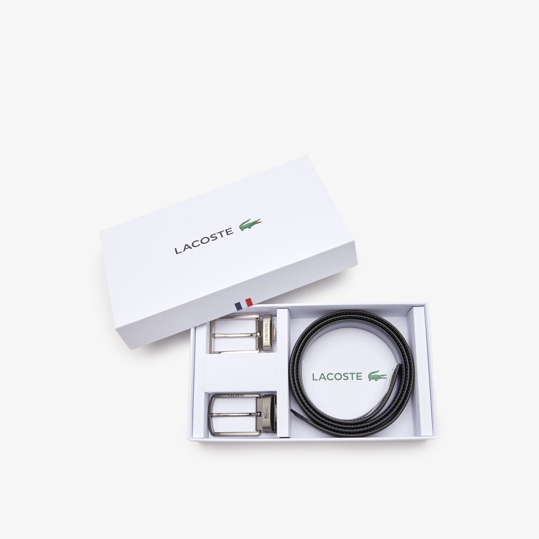 Men's Lacoste Two Pin Buckle Belt Gift Set Men's Lacoste Two Pin Buckle Belt Gift Set - RC4050-672