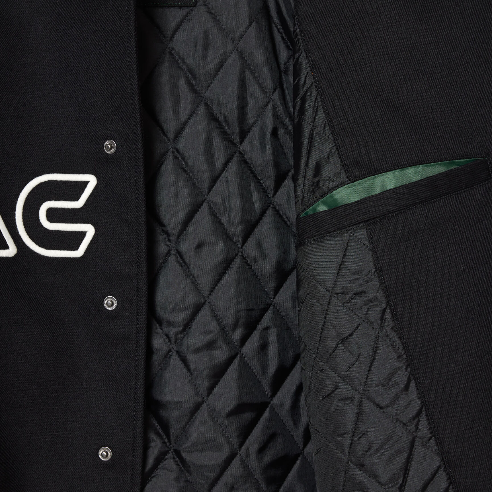 Embroidered Cotton Twill Teddy Jacket - BH3623-00-031