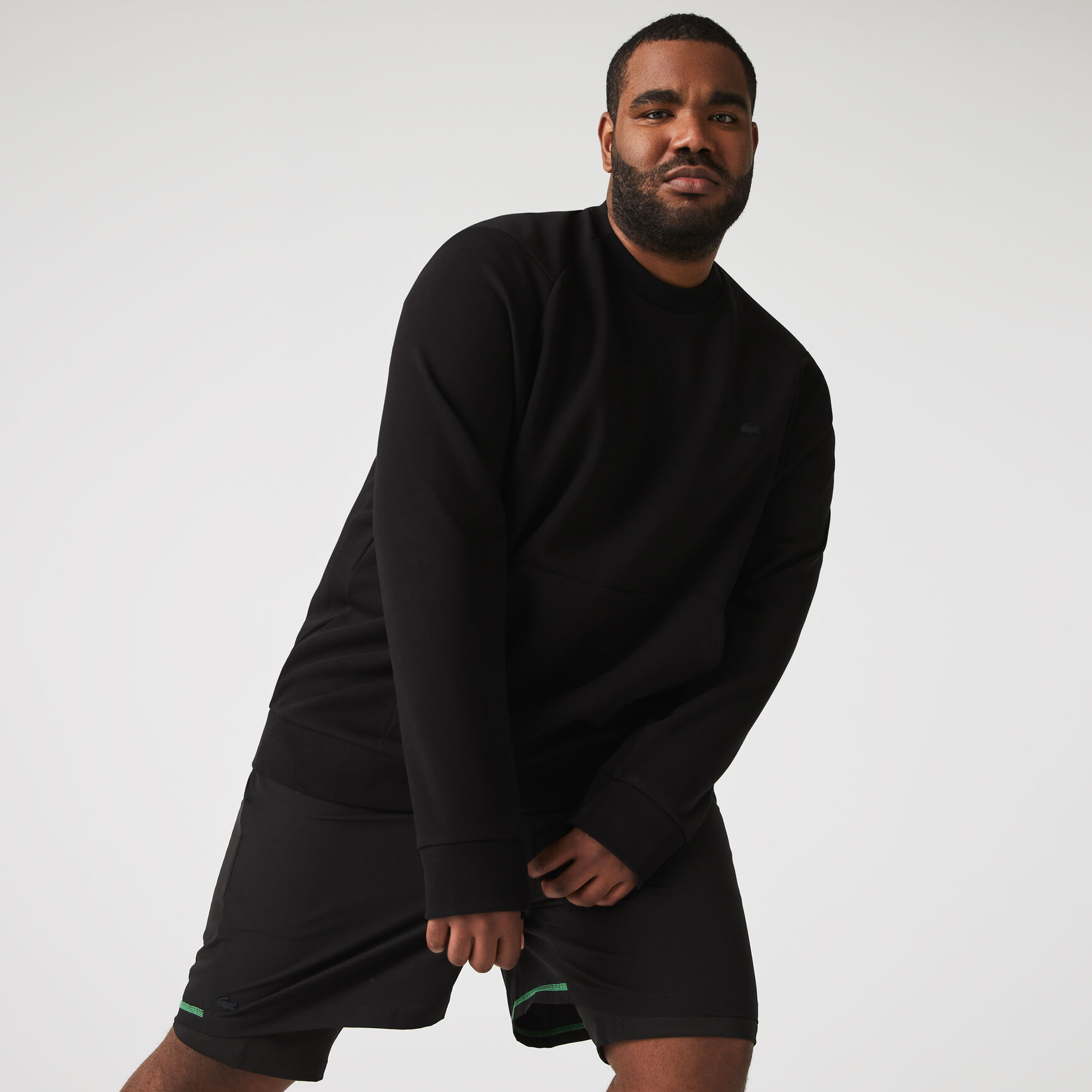 Men’s Crew Neck Kangaroo Pocket Cotton Blend Sweatshirt Men’s Crew Neck Kangaroo Pocket Cotton Blend Sweatshirt - SH2695-00-031