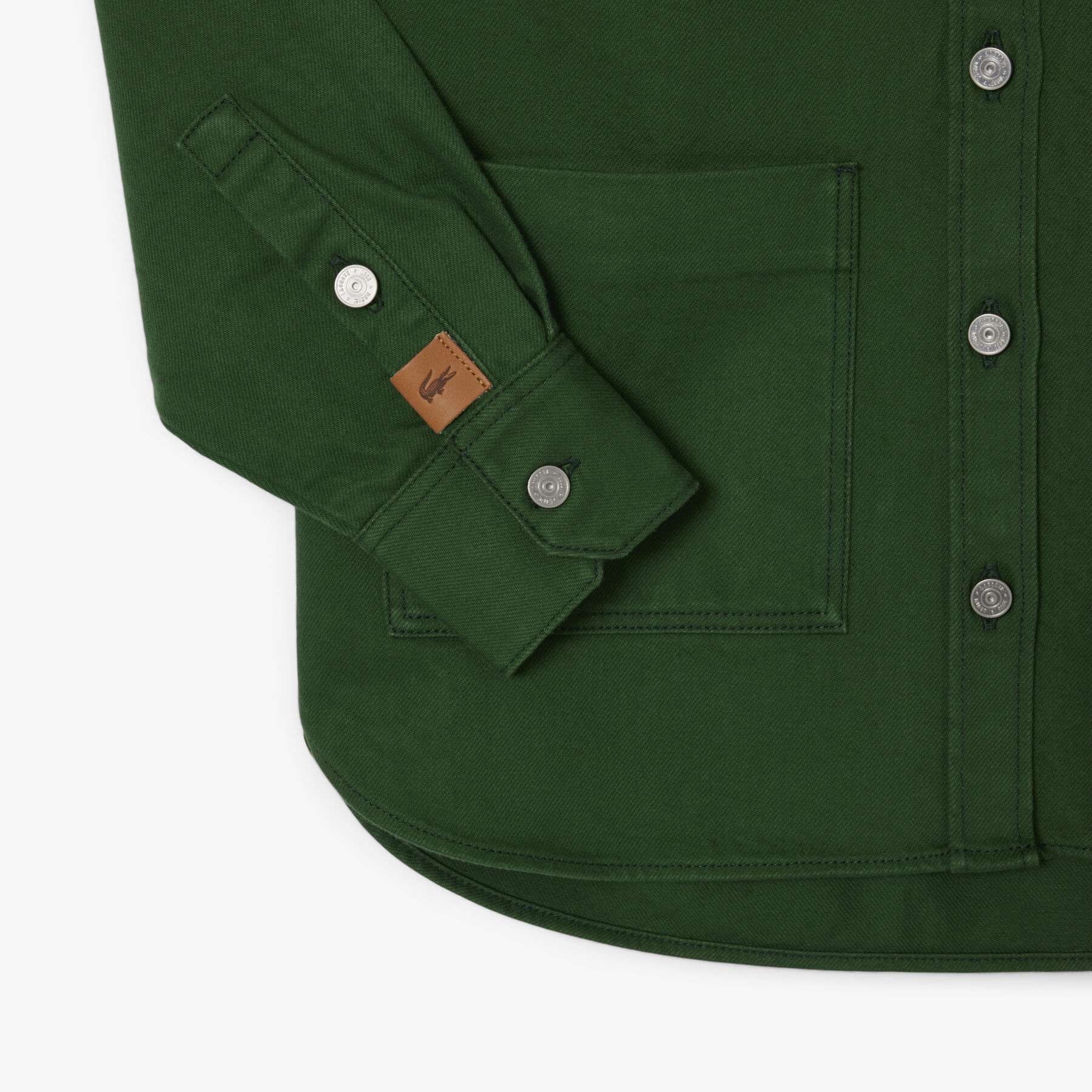 Oversized Denim Overshirt lacoste oversized denim overshirt