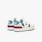 lacoste men s t clip leather colour pop trainers