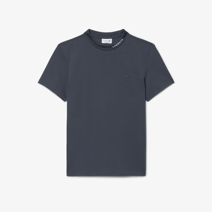 lacoste jacquard branded pique commuter t shirt