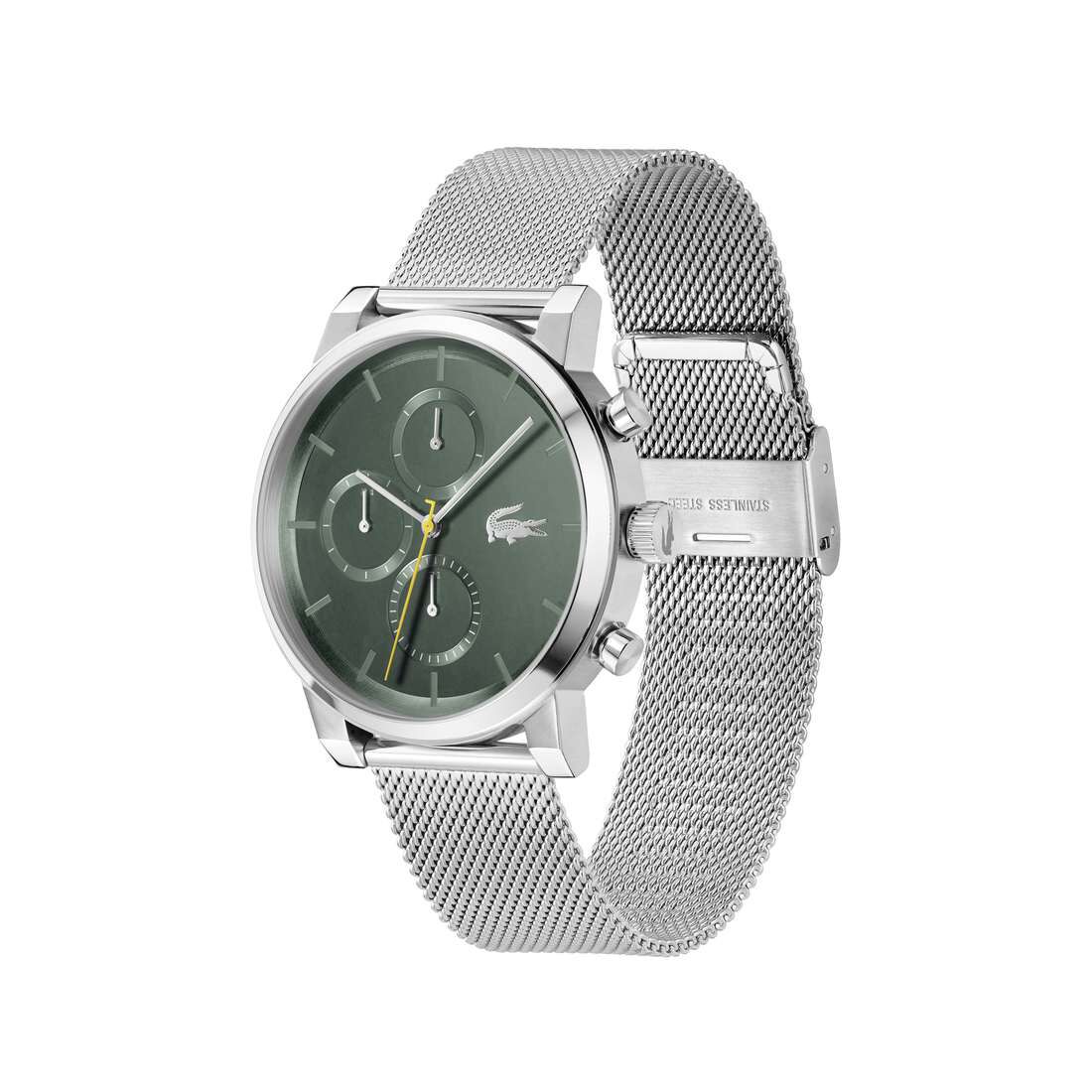 Men Stainless Steel Multifunction Quartz Watch Men Stainless Steel Mesh Bracelet Multifunction Quartz Watch - 2011410-SLV