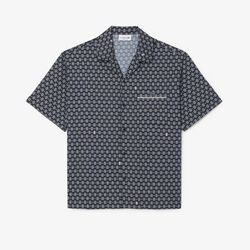 lacoste relaxed fit printed shirt