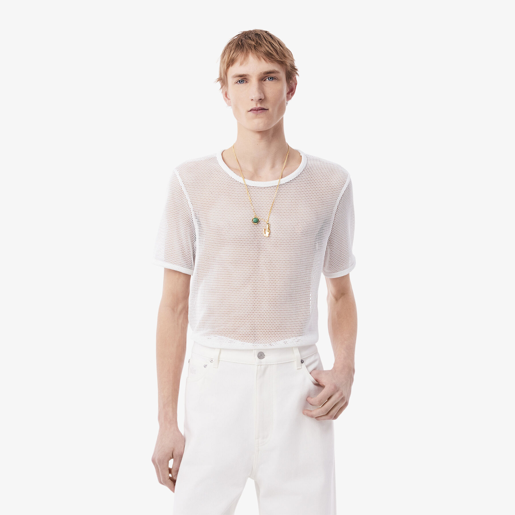 TEE-SHIRT لاكوست تي شيرت رانواي شبكي