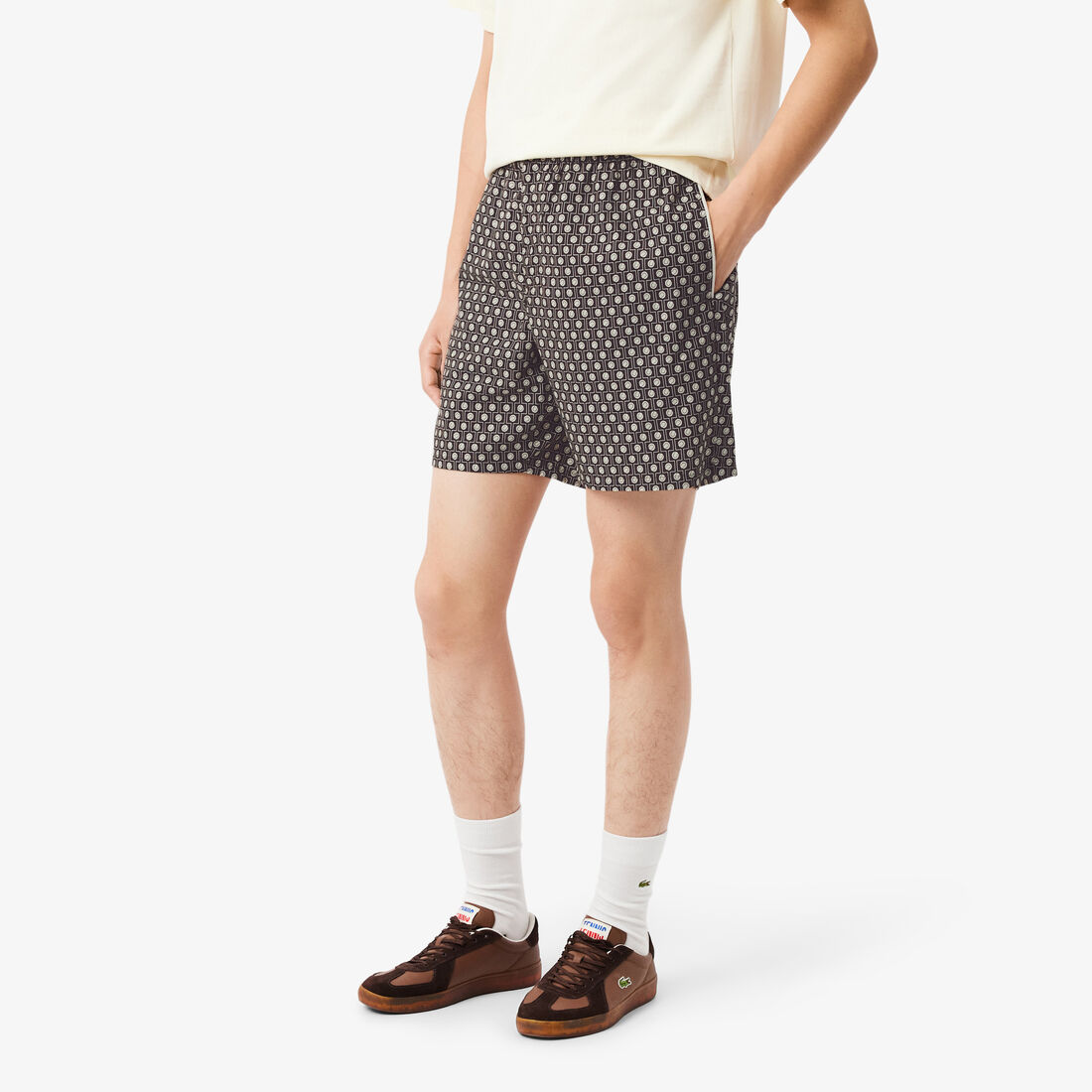 Relaxed Fit Printed Cotton Blend Shorts Relaxed Fit Printed Cotton Blend Shorts - GH0748-00-7FI