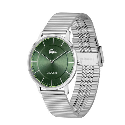 Lacoste Crocorigin Mens Green Dial Watch