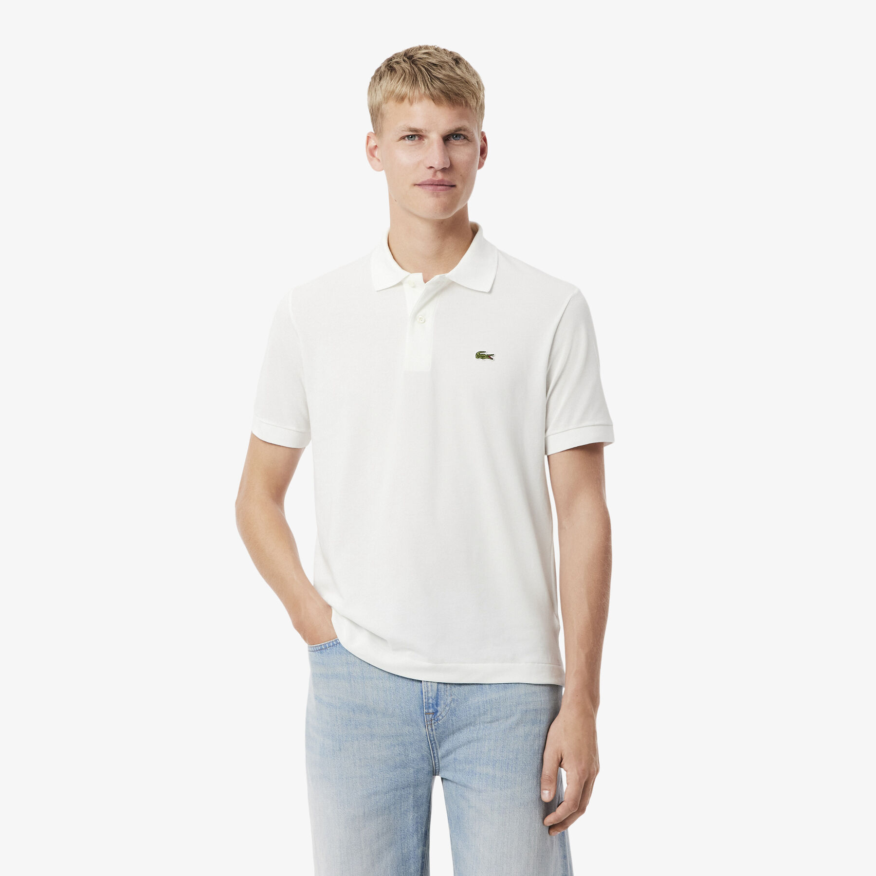 lacoste classic fit l 12 12 light pique polo shirt