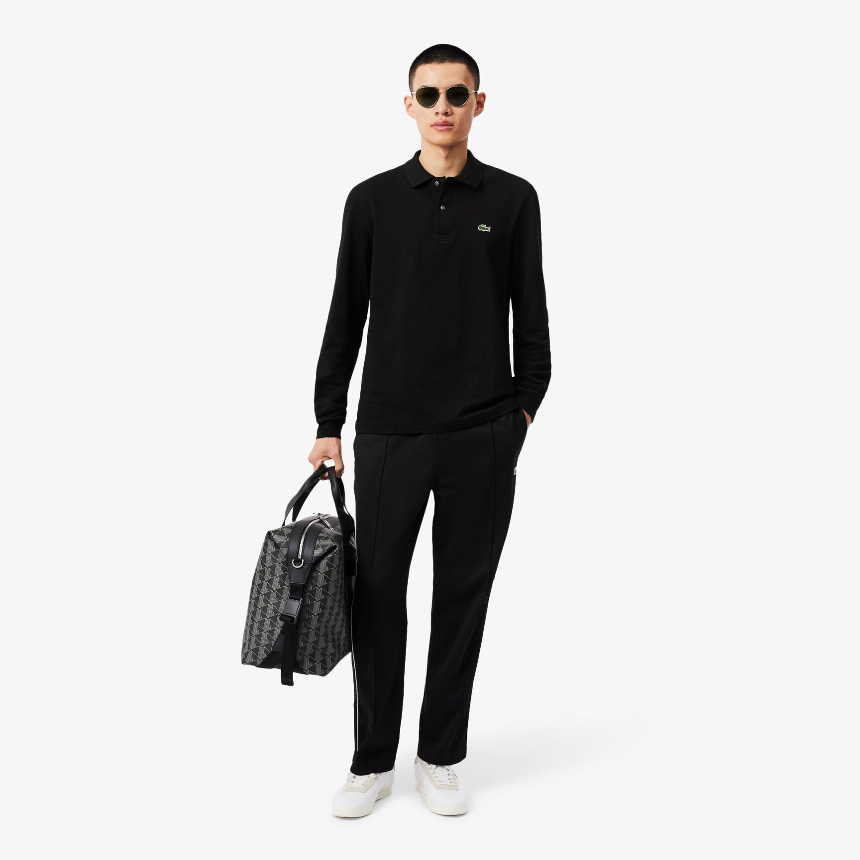 قميص بولو كلاسيكي بأكمام طويلة مقاس L.12.12 Classic Fit Long Sleeved L.12.12 Polo Shirt - L1312-00-031