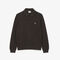 lacoste ribbed cotton polo collar sweatshirt