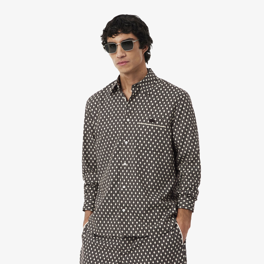 Regular Fit Printed Cotton Shirt - CH0710-00-7FI