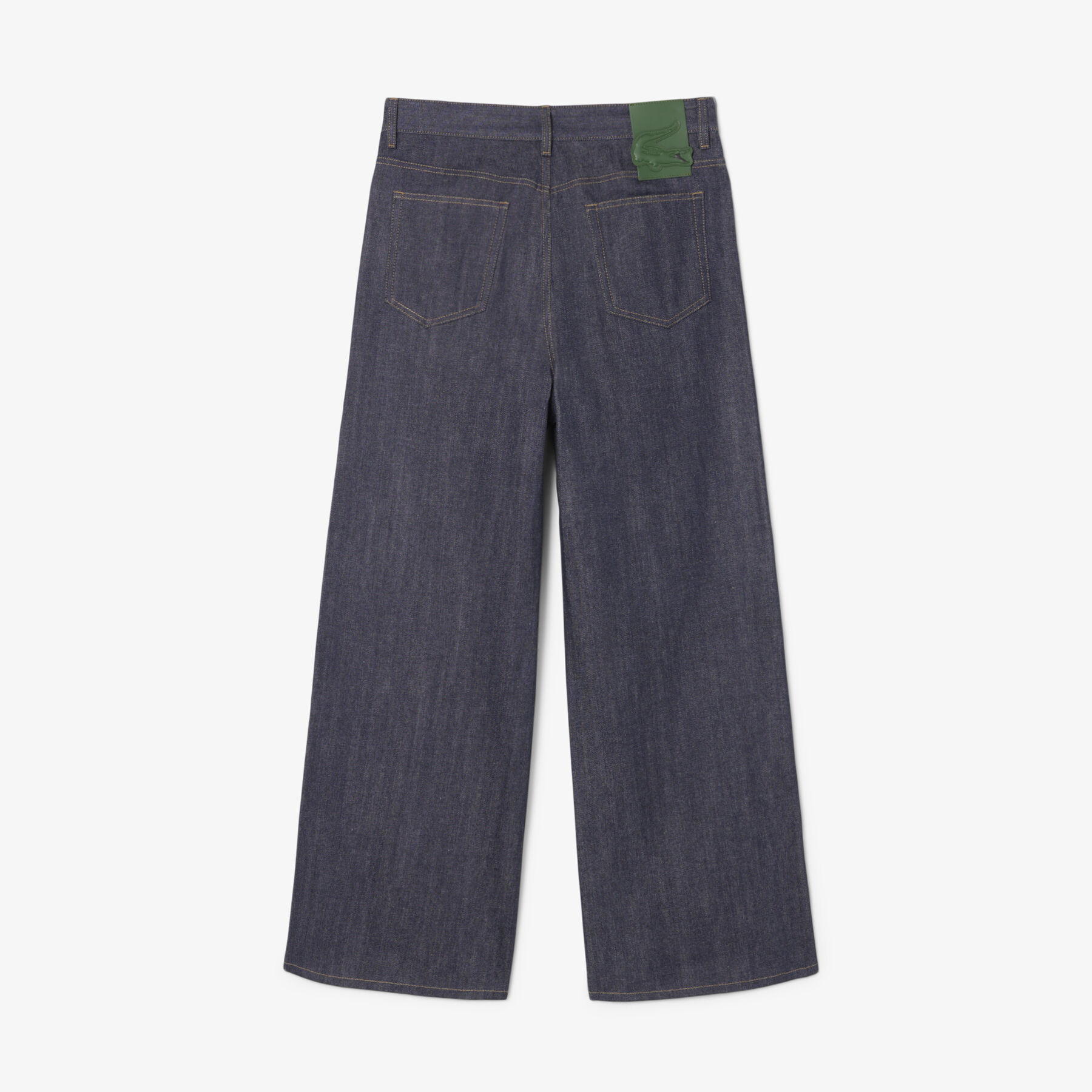 lacoste runway wide fit selvedge jeans