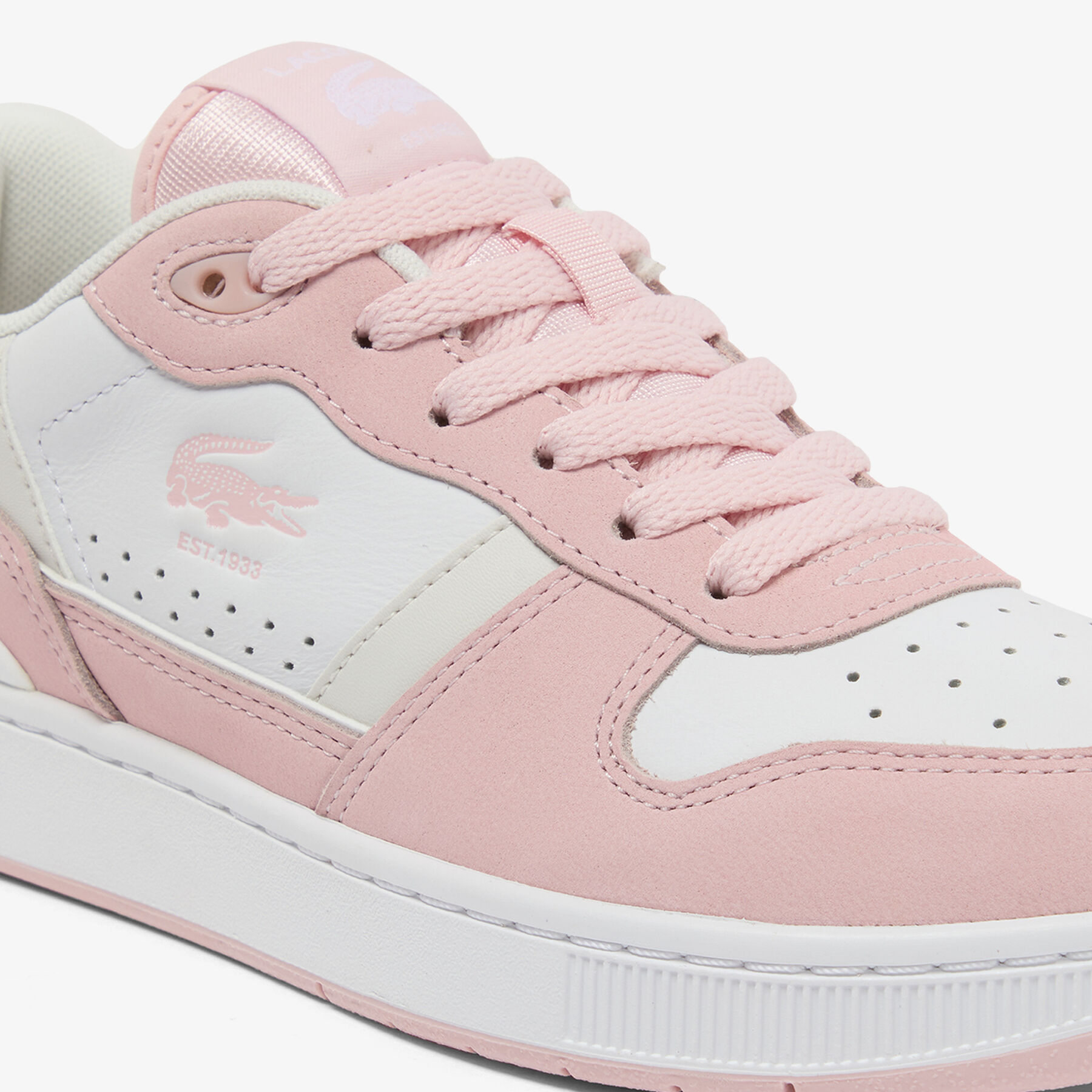 lacoste women s t clip set leather sneakers