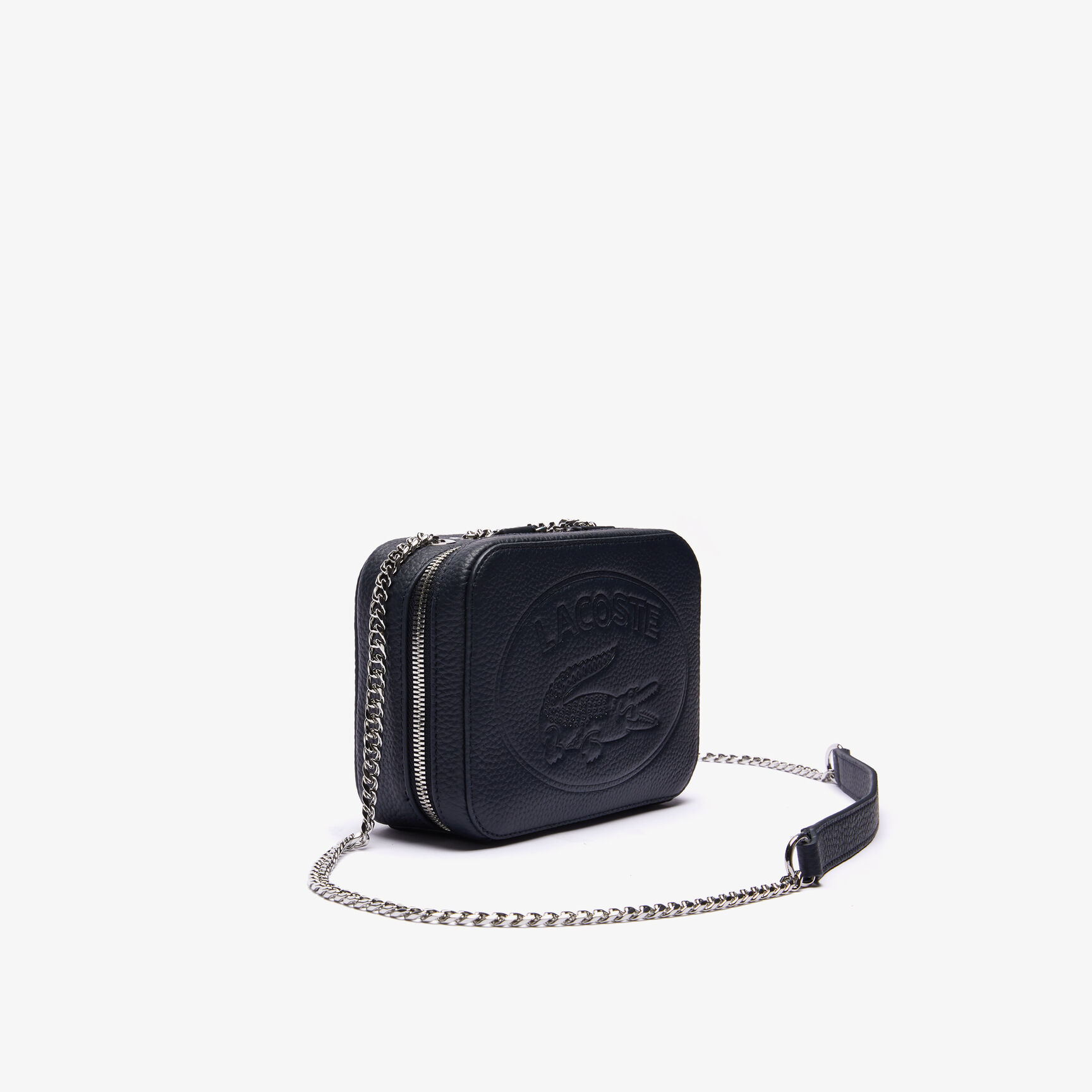 حقيبة كتف بسحاب من الجلد المحبب مجموعة Croco Crew للنساء حقيبة كتف بسحاب من الجلد المحبب مجموعة Croco Crew للنساء