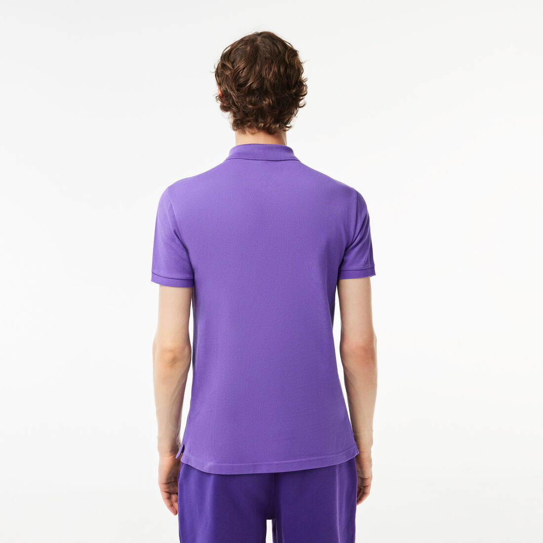 قميص بولو بيكيه بقصة ضيقة L.12.12 Original L.12.12 Slim Fit Petit Pique Cotton Polo Shirt - PH4012-00-SGI