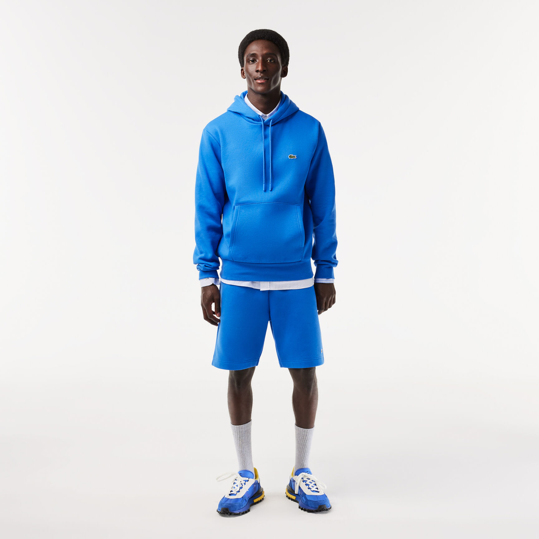 Men's Lacoste Organic Cotton Hooded Jogger Sweatshirt - SH9623-00-SIY