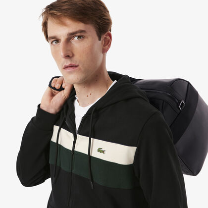 Zipped Colour-Block Hoodie Zipped Colour-block Hoodie