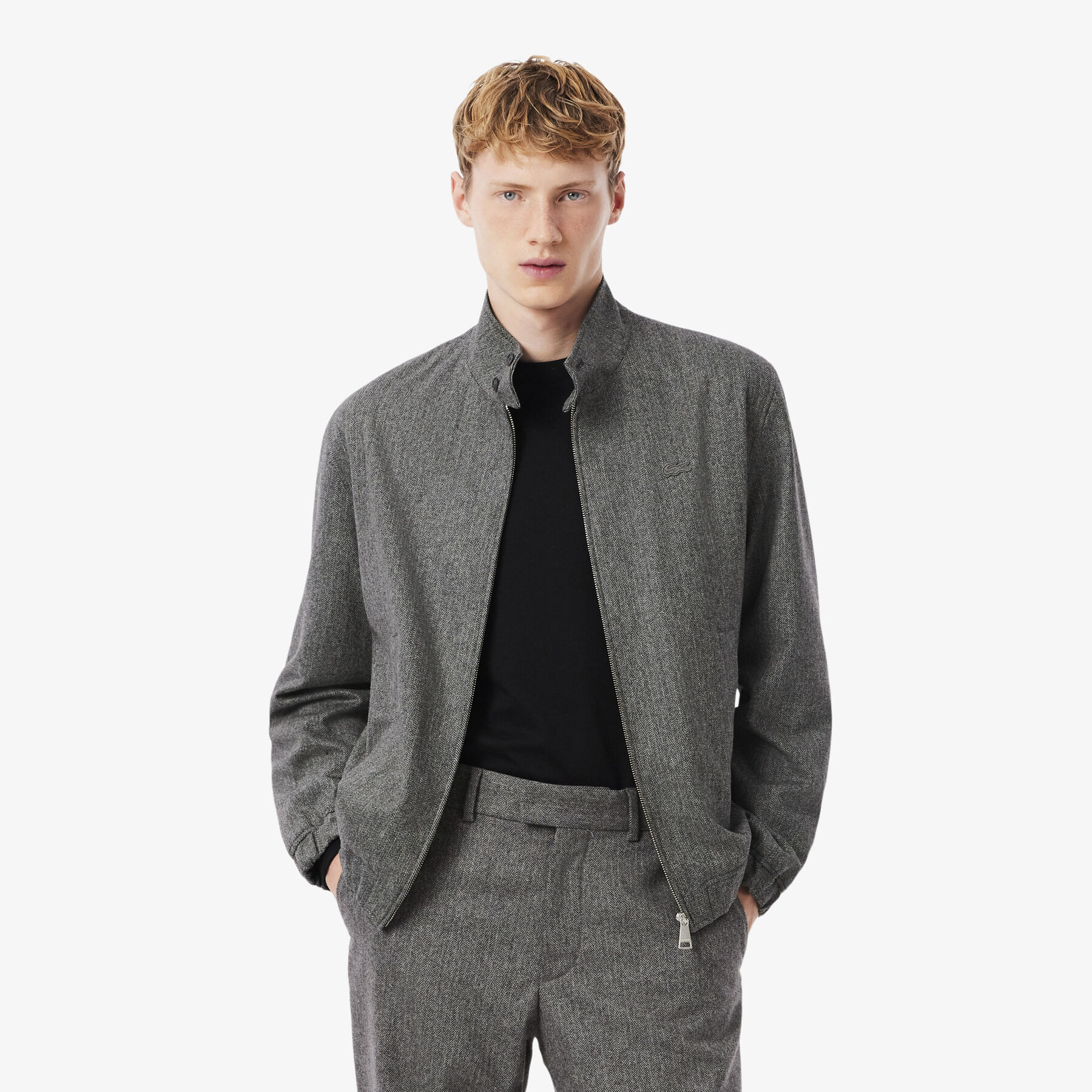Wool Harrington Jacket lacoste wool harrington jacket