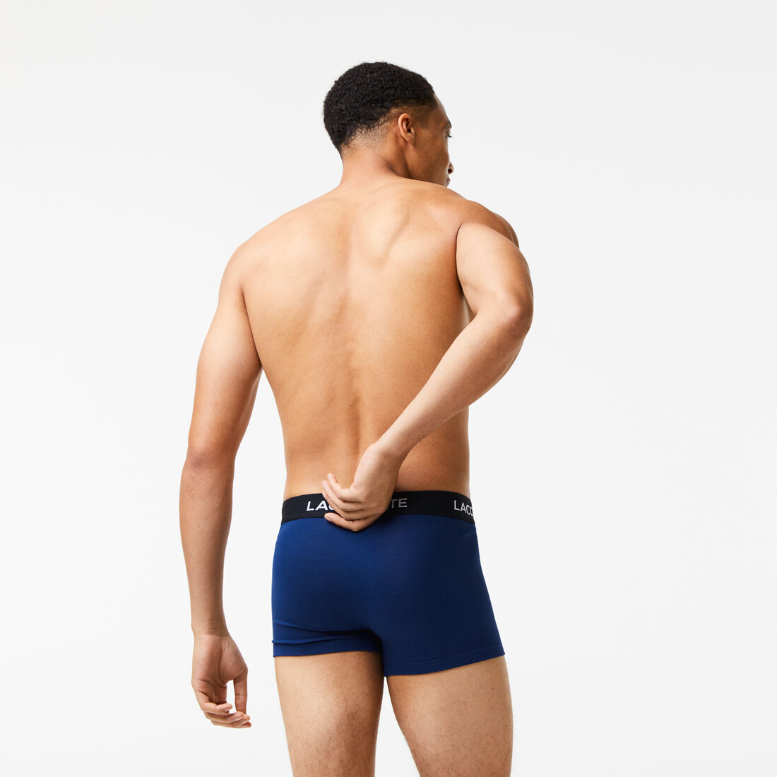 طقم بوكسر لاكوست قطن مطاطي للرجال، 5 قطع طقم بوكسر لاكوست قطن مطاطي للرجال، 5 قطع