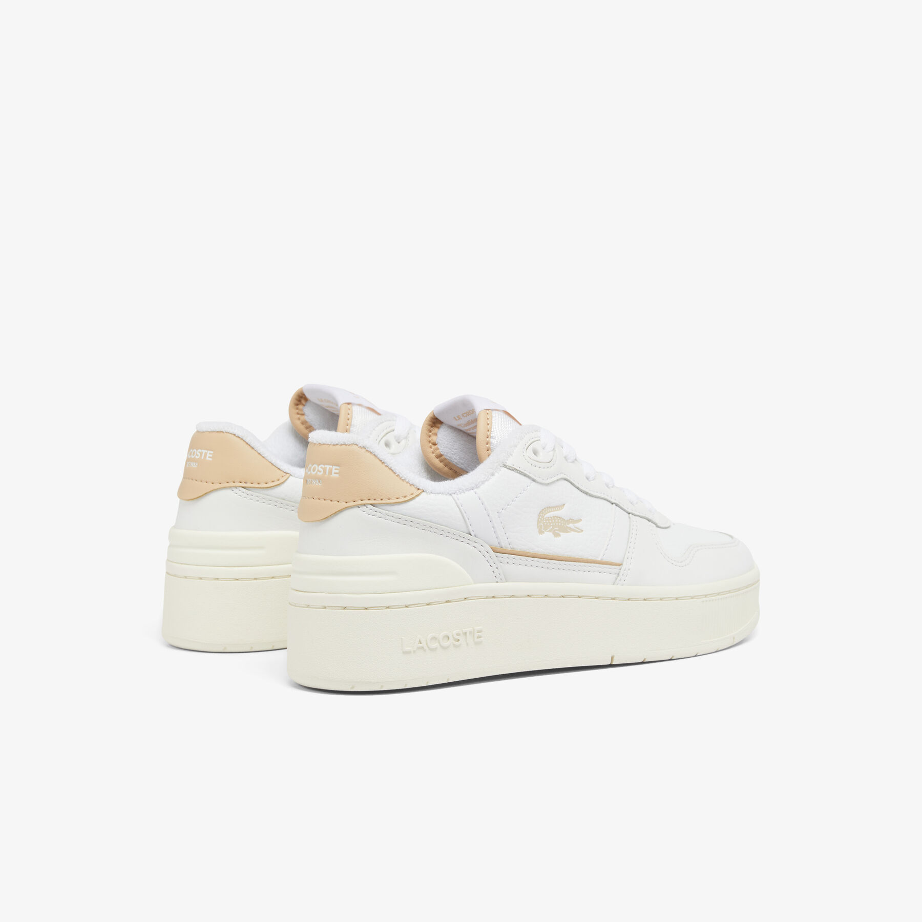 lacoste women s t clip platform trainers