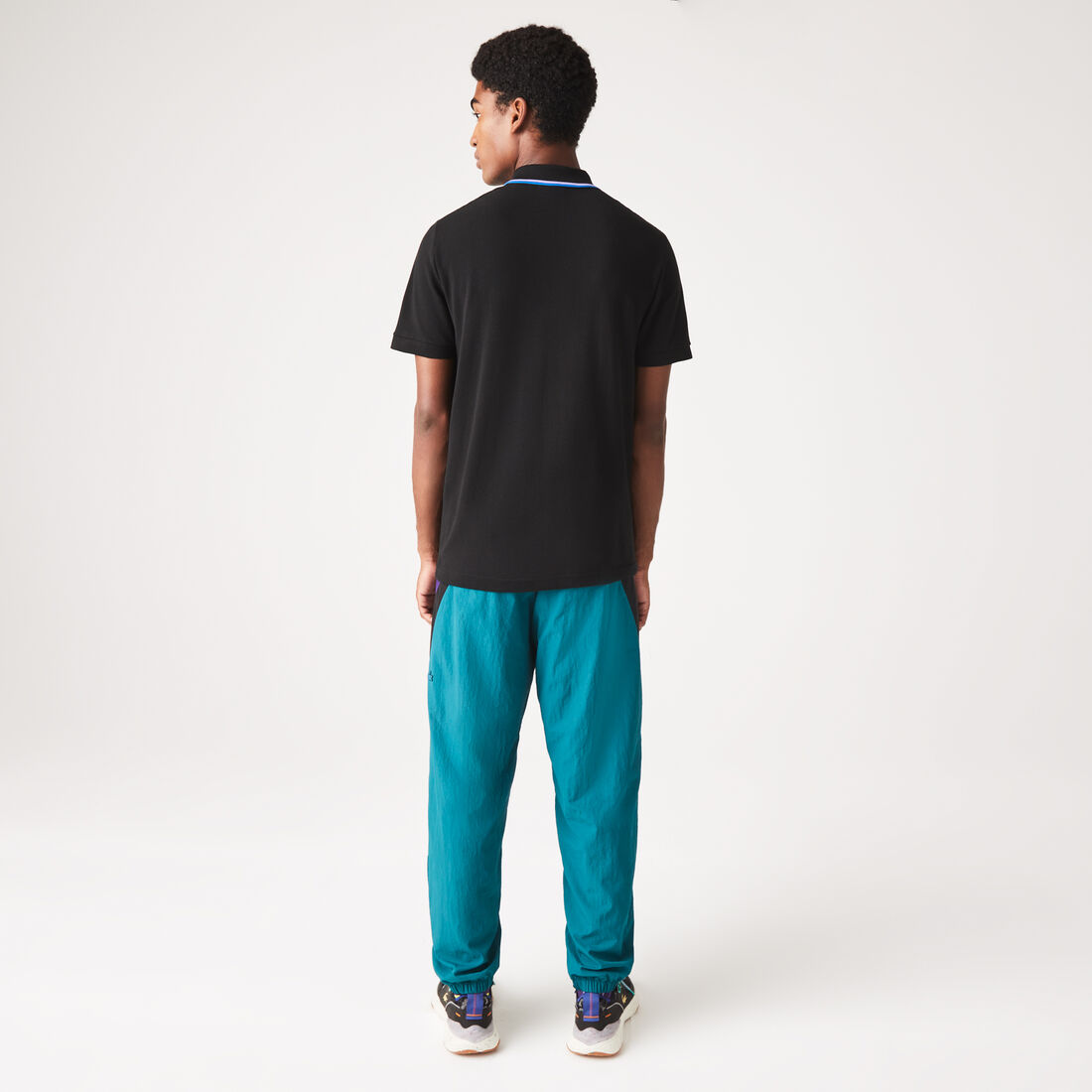 تيشيرت بولو لاكوست قطن بيكيه بيتي بياقة مخططة وقصة عادية للرجال تيشيرت بولو لاكوست قطن بيكيه بيتي بياقة مخططة وقصة عادية للرجال