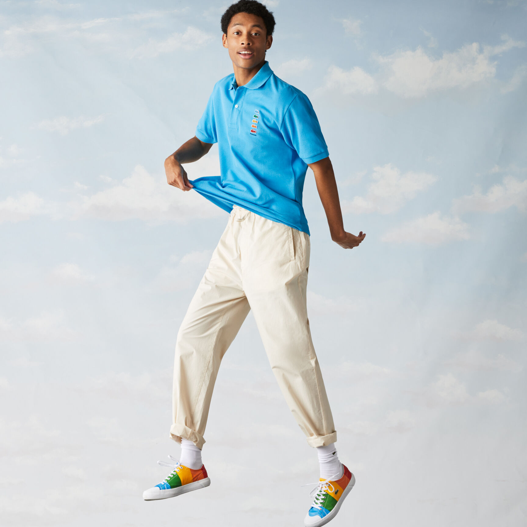 Men’s Polaroid Collaboration Colored Crocodiles Classic Fit Polo Men’s Polaroid Collaboration Colored Crocodiles Classic Fit Polo