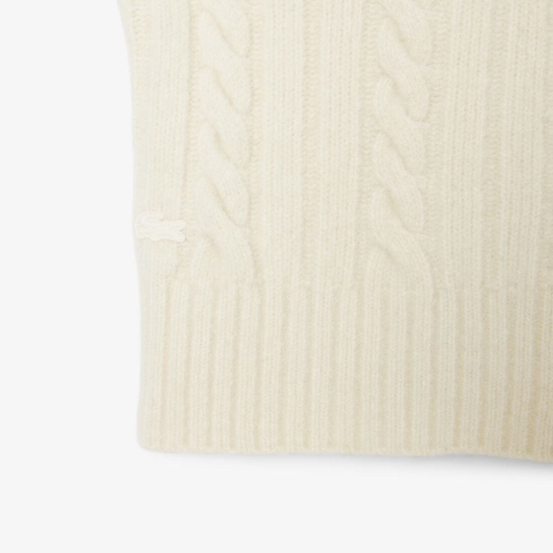 سترة صوفية برقبة عالية بتأثير مرقع Patchwork Effect High Neck Wool Sweater - AF3974-00-XFJ