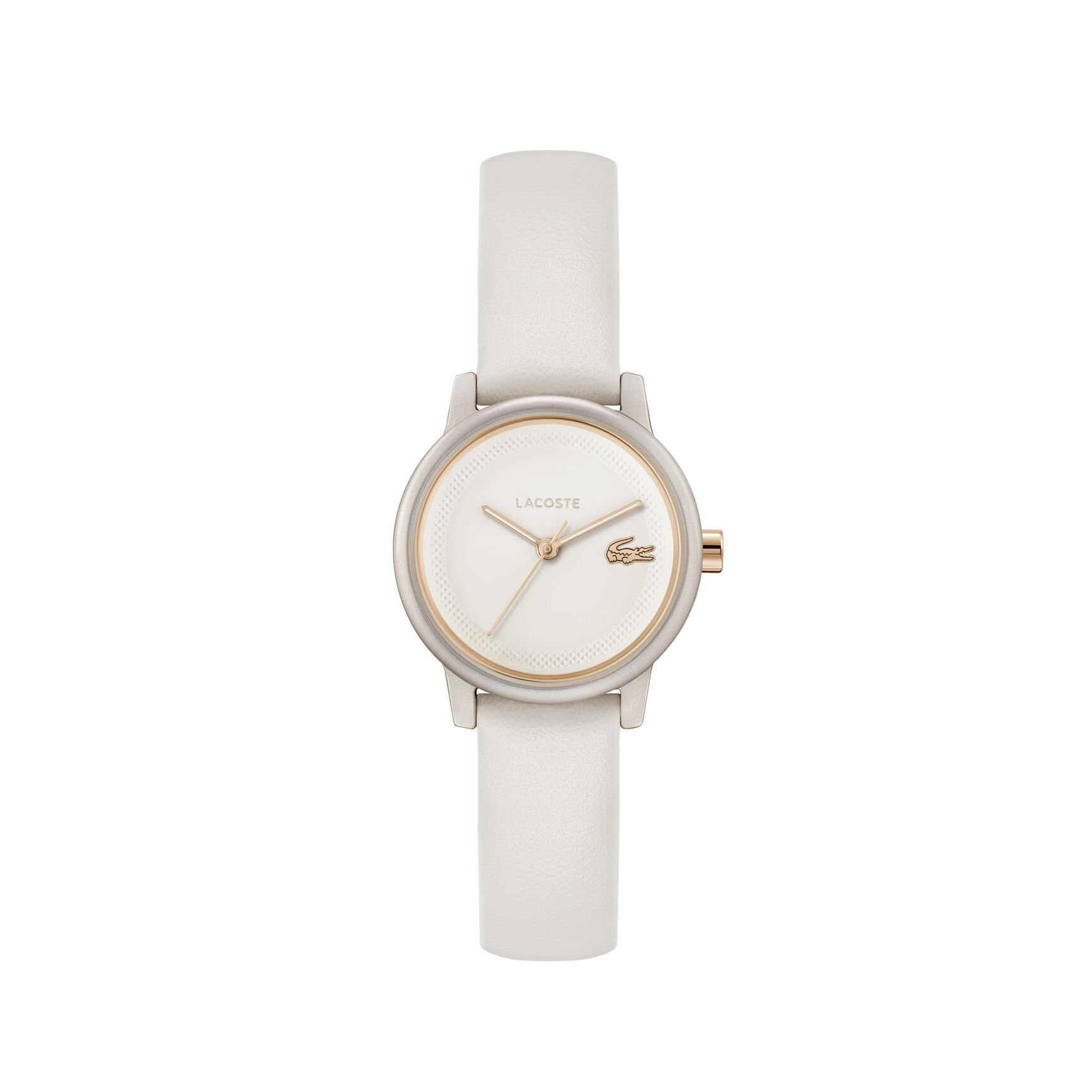 Lacoste 12.12 Swift Leather Strap WATCH - 2001437-WHITE