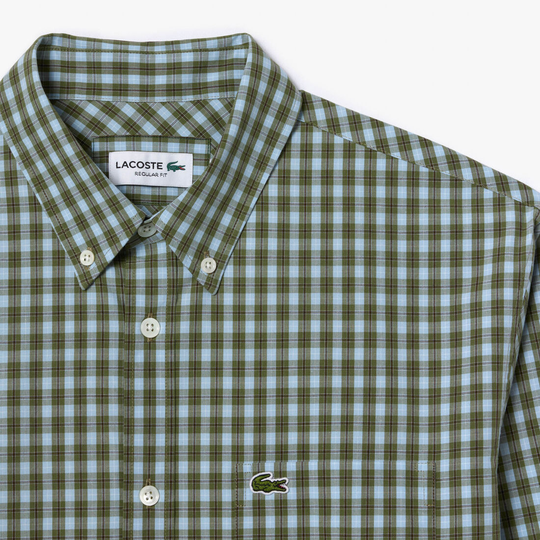 قميص بوبلين مربع Checked Poplin Shirt - CH6981-00-IC3