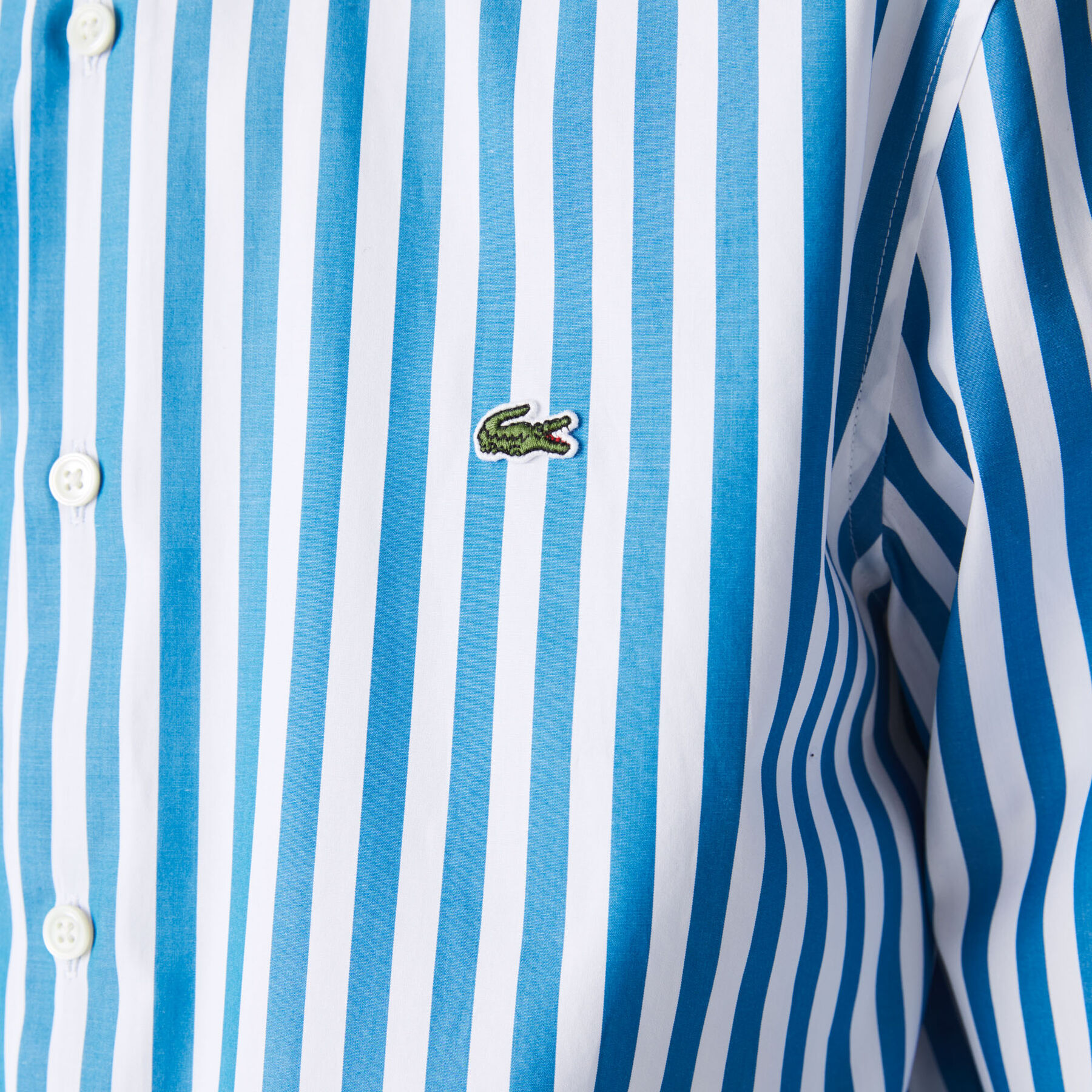 Men's Regular Fit Striped Poplin Shirt lacoste men s regular fit striped poplin shirt
