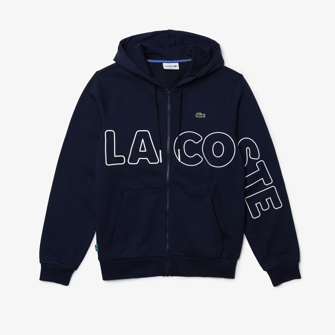 Men's Heritage Print Zippered Hooded Cotton Fleece Sweatshirt