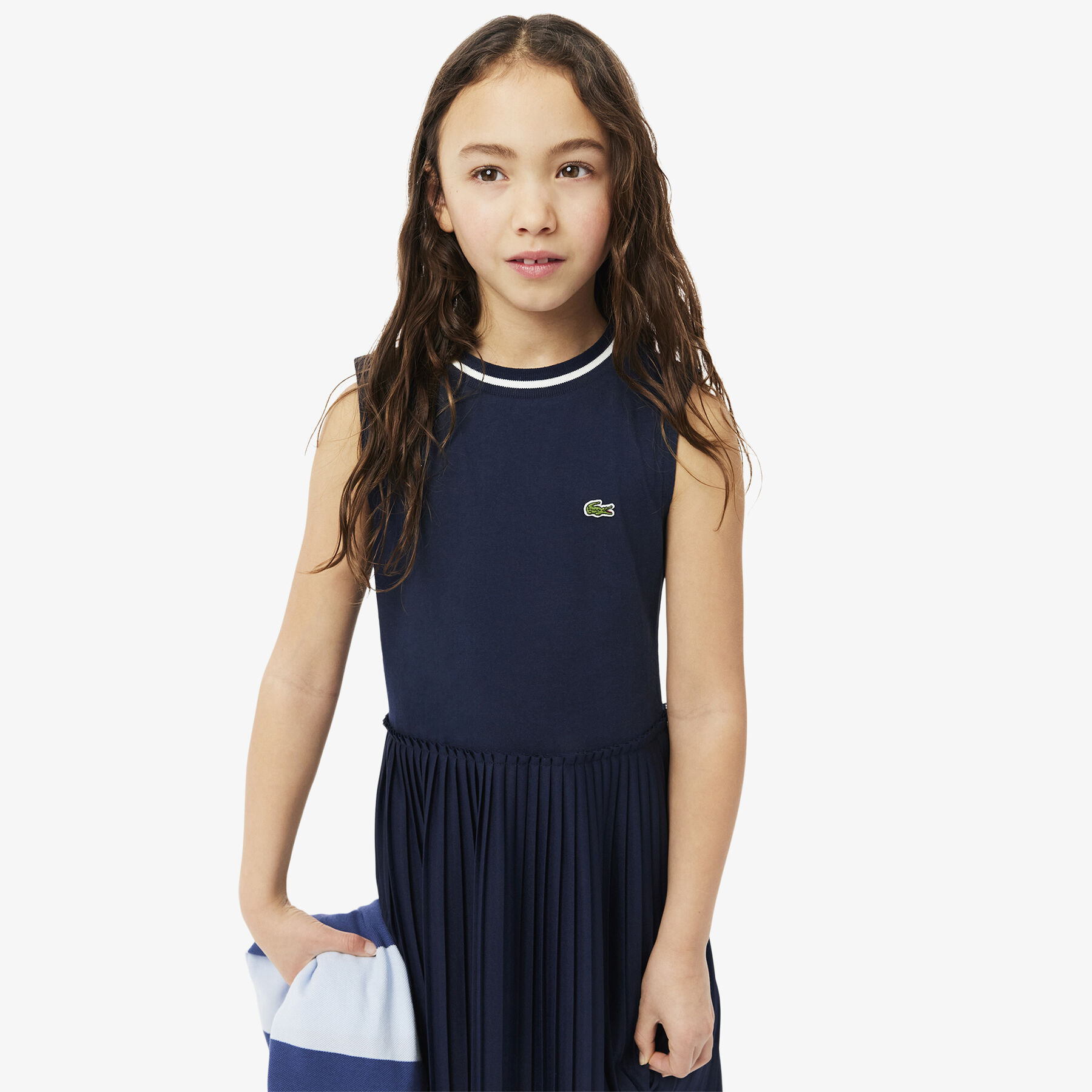 Sleeveless Pleated Jersey Dress - EJ8430-00-166