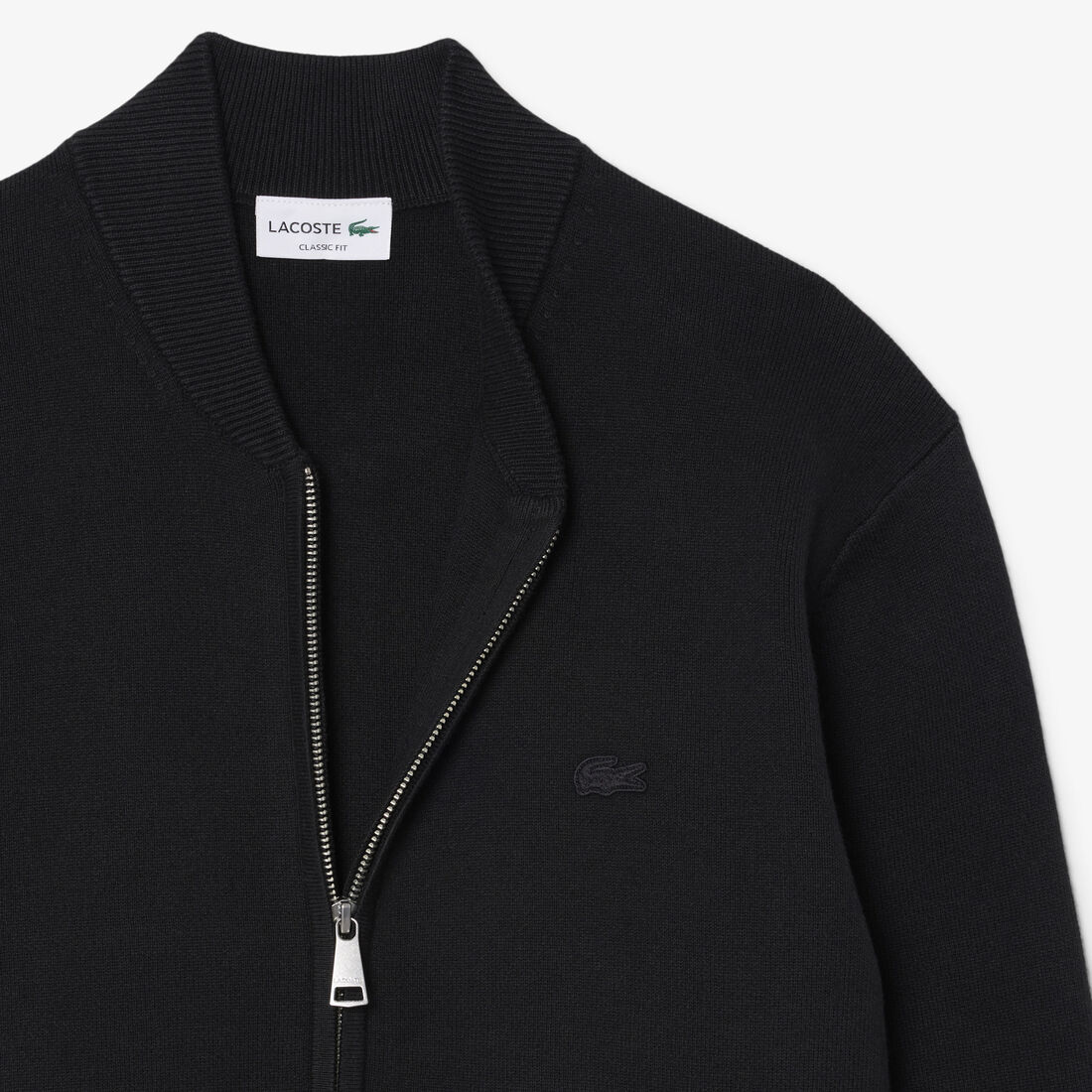 Cotton and Wool Knit Bomber Jacket lacoste cotton and wool knit bomber jacket